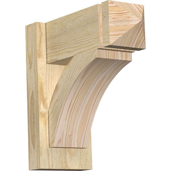 Ekena Millwork Thorton Arts & Crafts Rough Sawn Outlooker, Douglas Fir, 6"W x 14"D x 14"H OUT06X14X14THR03RDF - main